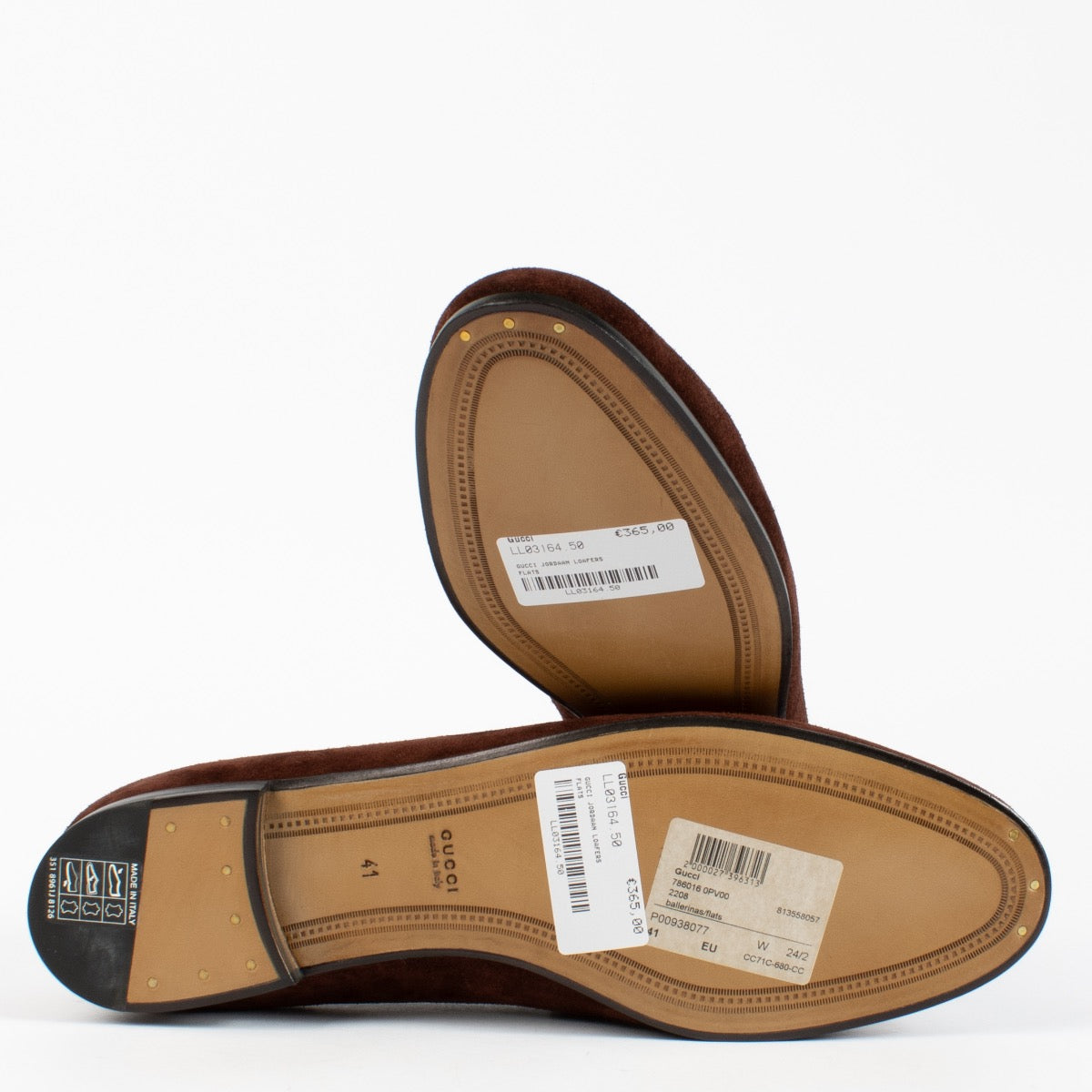 Mocassins Gucci Jordaan marron - Taille 41