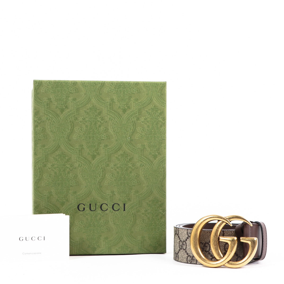 Gucci GG Marmont GG Supreme Canvas Belt