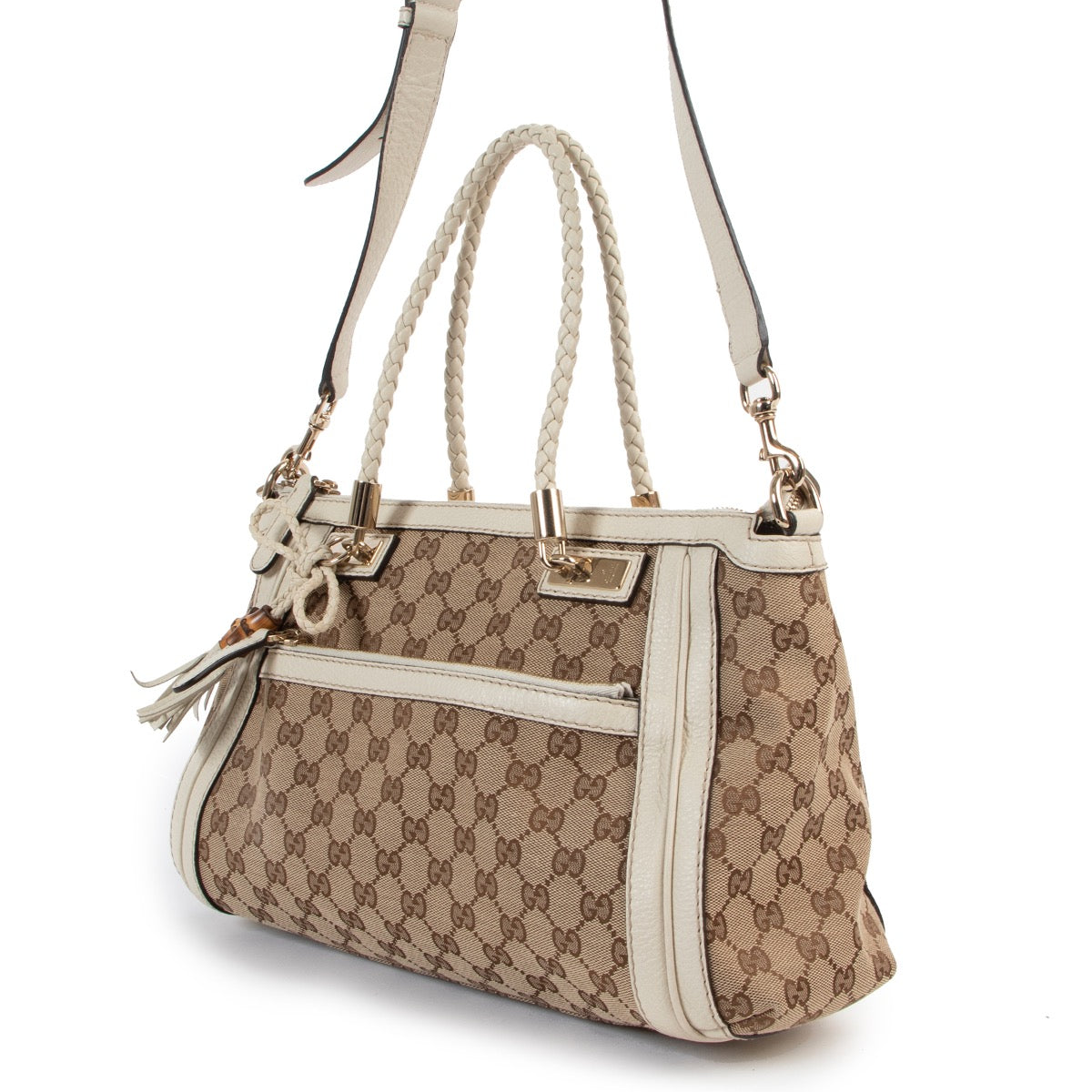 Sac porté épaule Gucci Monogram Bamboo