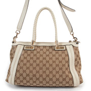 Gucci Monogram Bamboo Shoulder Bag