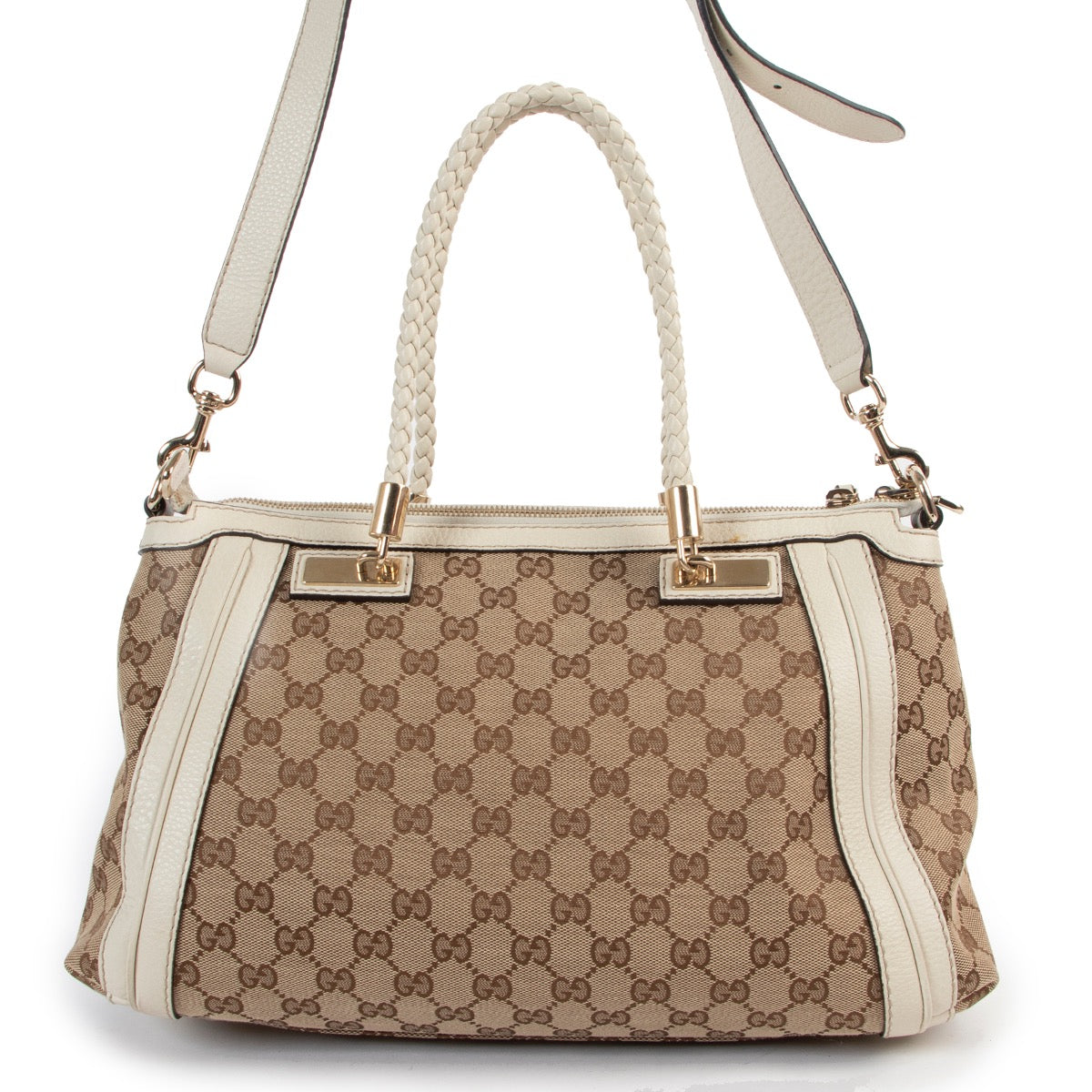 Gucci Monogram Bamboo Shoulder Bag