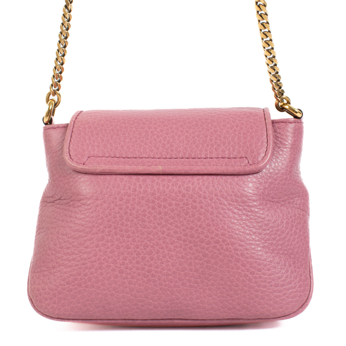 Sac bandoulière mini Gucci Blondie 1973 en cuir rose