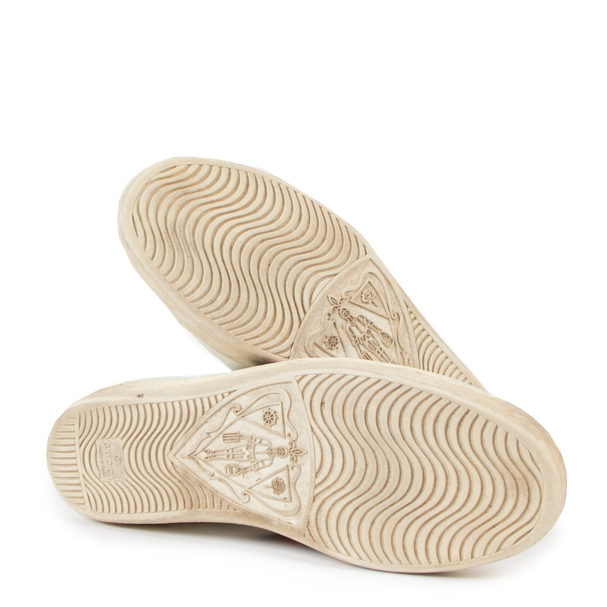Gucci White Ace Bee Embroidered Sneakers