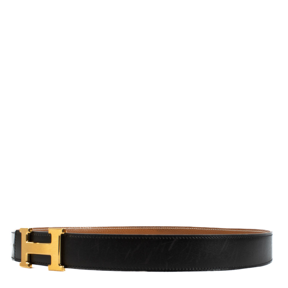 Hermès Reversible H Belt Camel and Black - size 85 aan de beste prijs bij Labellov