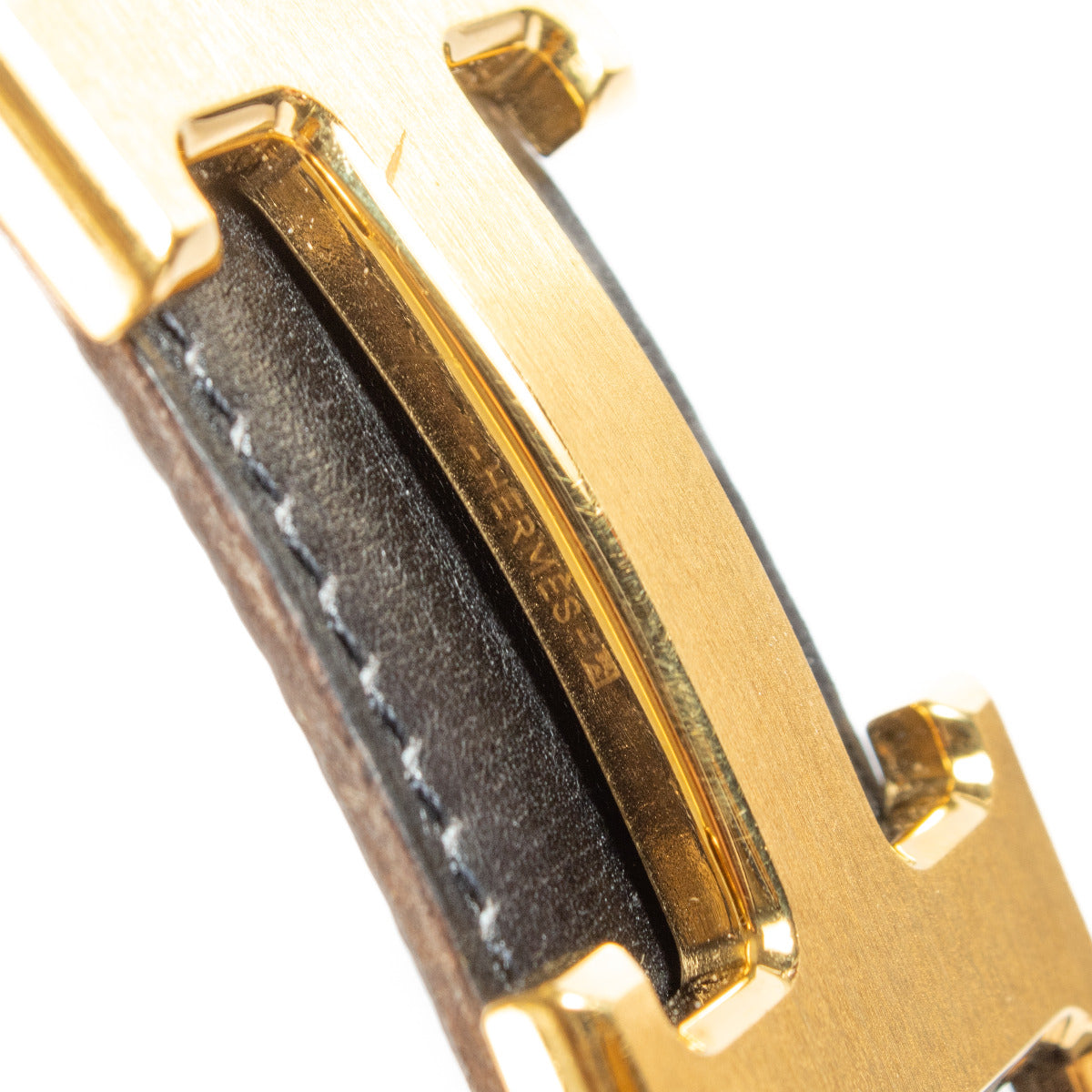 Ceinture réversible Hermès H Camel et Noir - taille 85