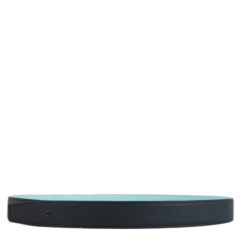 Hermès Omkeerbare Blauw en Turquoise Riem - maat 90