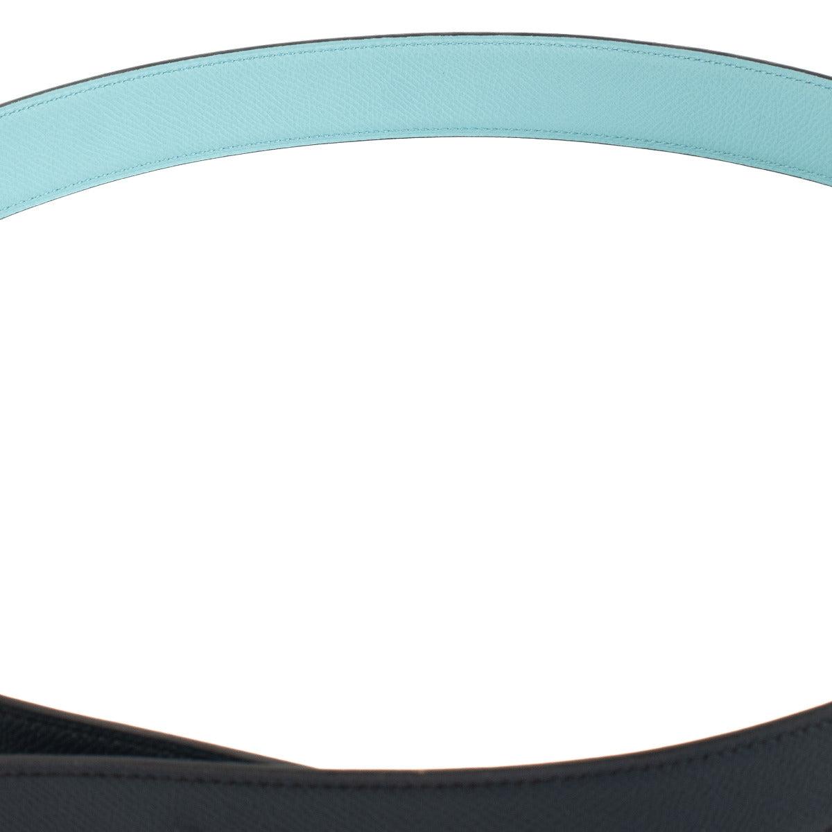Hermès Reversible Blue and Turqoise Belt Strap - size 90