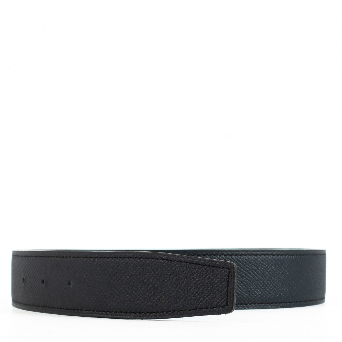 Hermès Reversible Blue and Turqoise Belt Strap - size 90