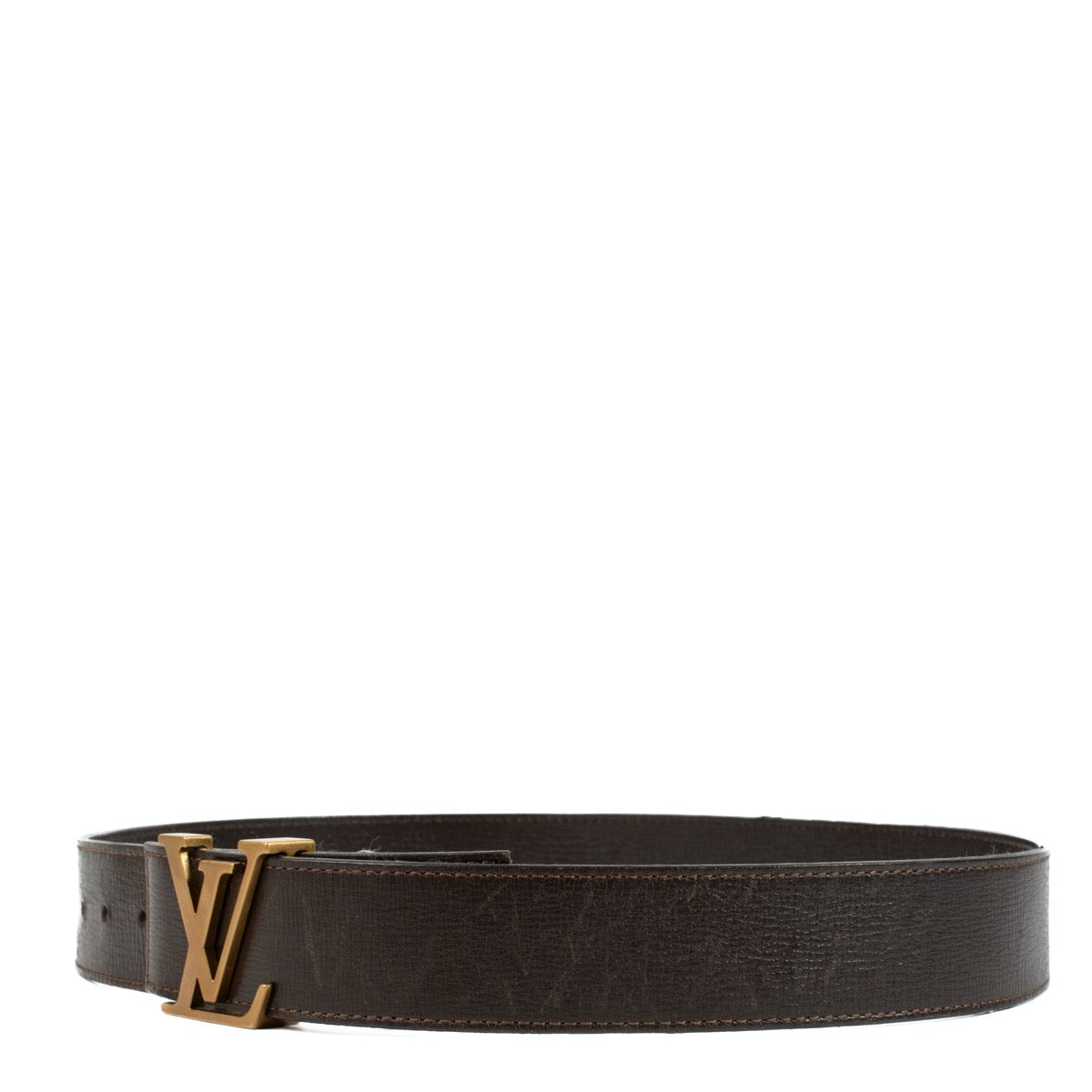 Authentic second hand Louis Vuitton Brown Initials Belt on Labellov.