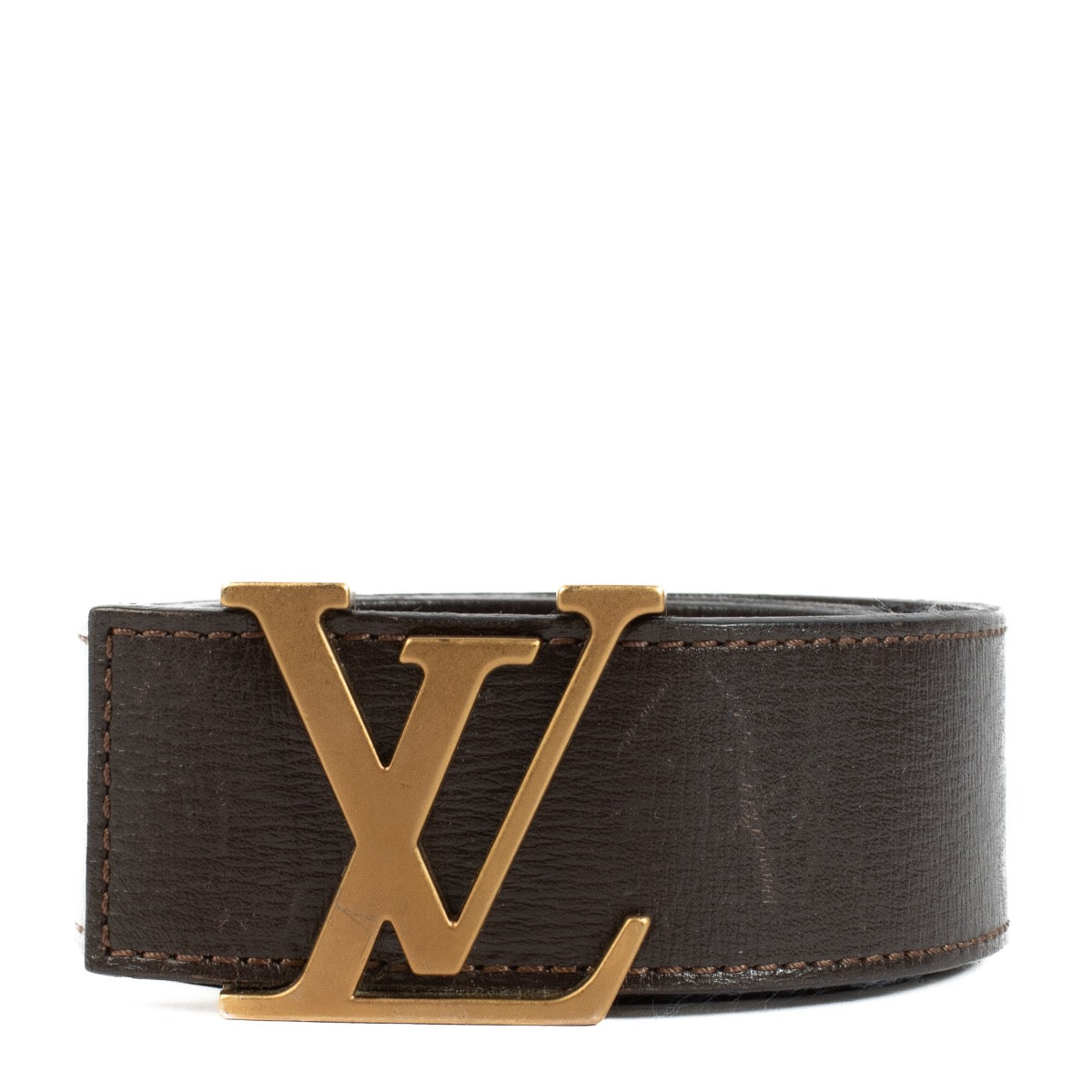 Authentic second hand Louis Vuitton Brown Initials Belt on Labellov.