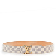 shop safe online Louis Vuitton White Azur Belt - Size 90