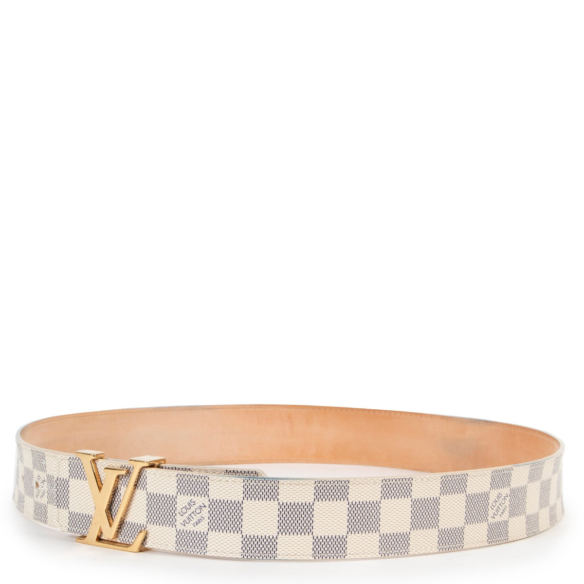 skip the waiting list Louis Vuitton White Azur Belt - Size 90