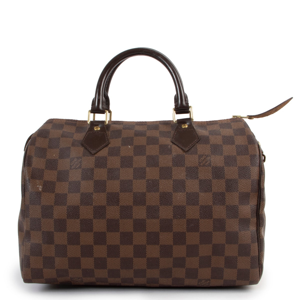 Shop safe online at Labellov in Antwerp this 100% authentic second hand Louis Vuitton Damier Ebene Canvas Speedy 30