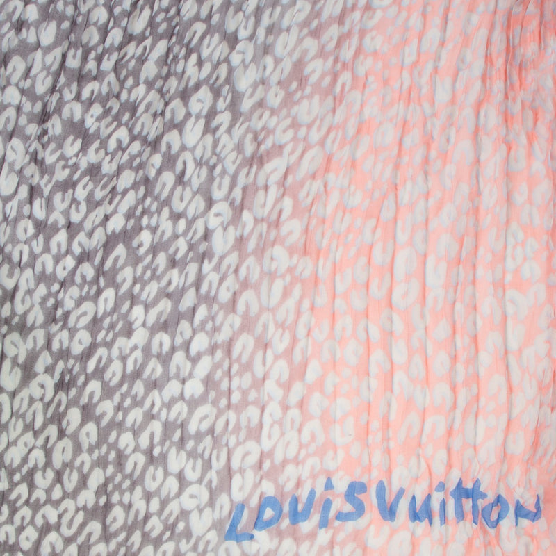 Louis Vuitton Stephen Sprouse Multicolor Leopard Print Silk Scarf secondhand for the best price Louis Vuitton Stephen Sprouse Multicolor Leopard Print Silk Scarf