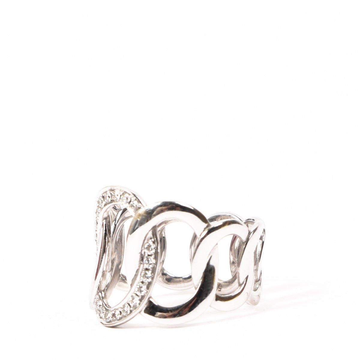 Buy a 100% authentic second hand Pomellato 18k White Gold Brera ring in very good condition at Labellov