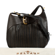 Koop en verkoop uw authentieke designer handtassen en accessoires zoals deze Delvaux Brown Toile de Cuir Chardonnay Bag.