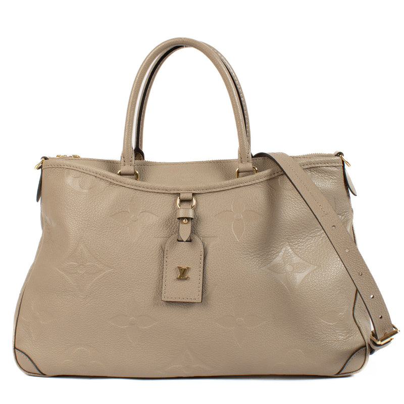 Louis Vuitton Taupe Trianon MM Monogram Empreinte Leather Bag aan de beste prijs bij Labellov tweedehands luxe in Antwerpen en Knokke