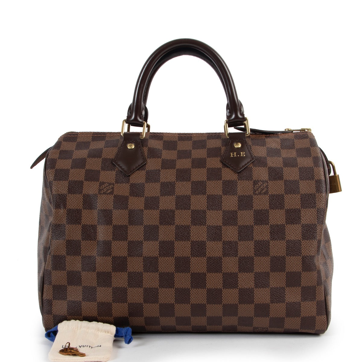shop safe online Louis Vuitton Damier Ebene Canvas Speedy 30