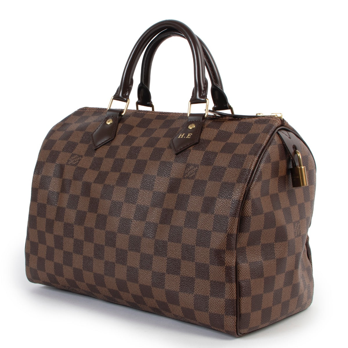 acheter en ligne seconde main Louis Vuitton Damier Ebene Canvas Speedy 30
