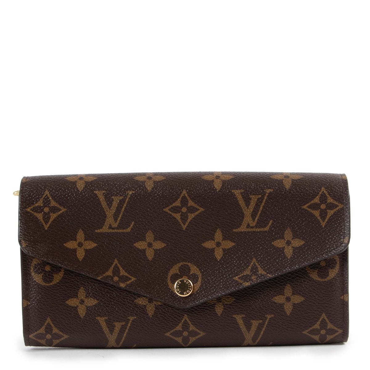 Shop safe online at Labellov in Antwerp this 100% authentic second hand Louis Vuitton Monogram Canvas Sarah Wallet