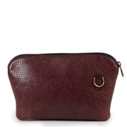 Shop safe online at Labellov in Antwerp this 100% authentic second hand Delvaux Aubergine Leather Pouch
