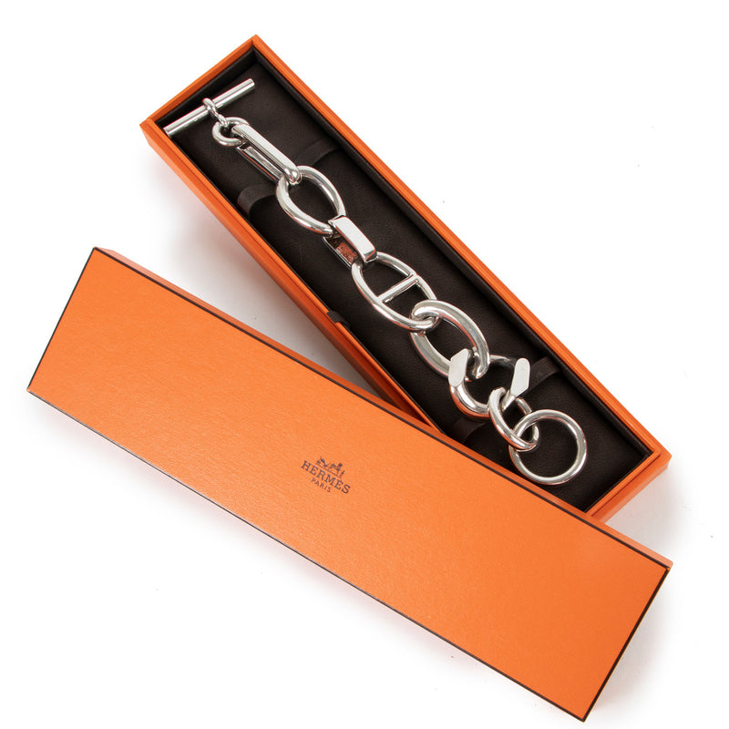 Hermès Silver Chain Link Bracelet perfect Christmas gift for the best price