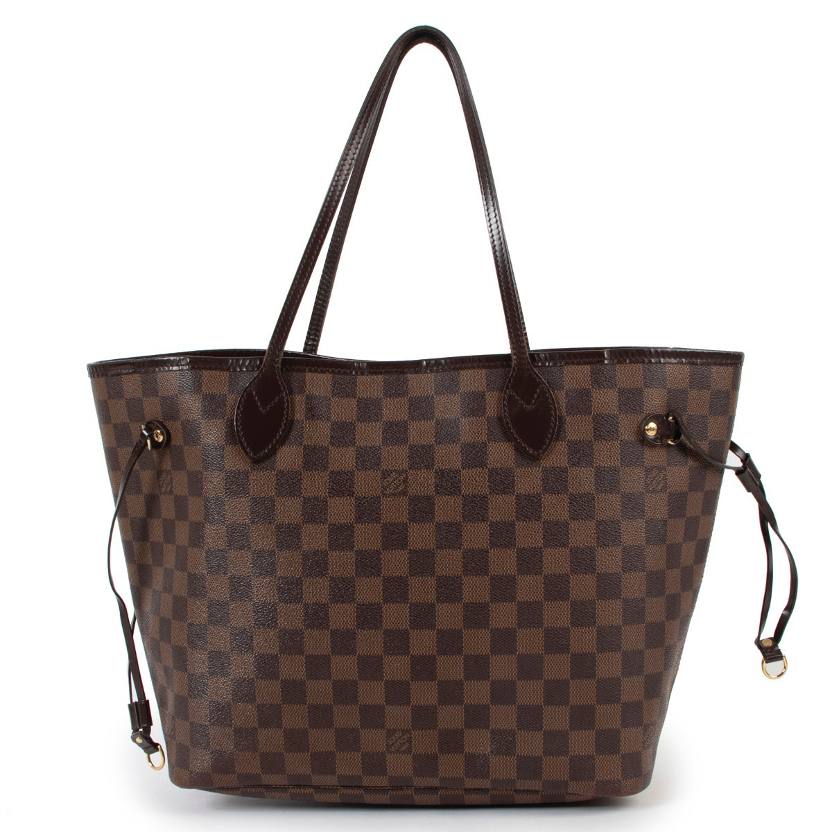 Shop safe online at Labellov in Antwerp this 100% authentic second hand Louis Vuitton Damier Ebene Neverfull MM Shoulder Bag