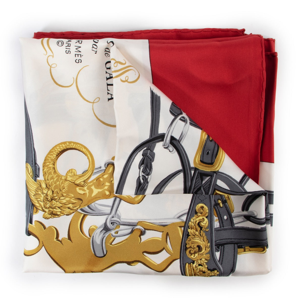 Shop safe online at Labellov in Antwerp this 100% authentic second hand Hermès Multicolor Silk Brides De Gala Scarf