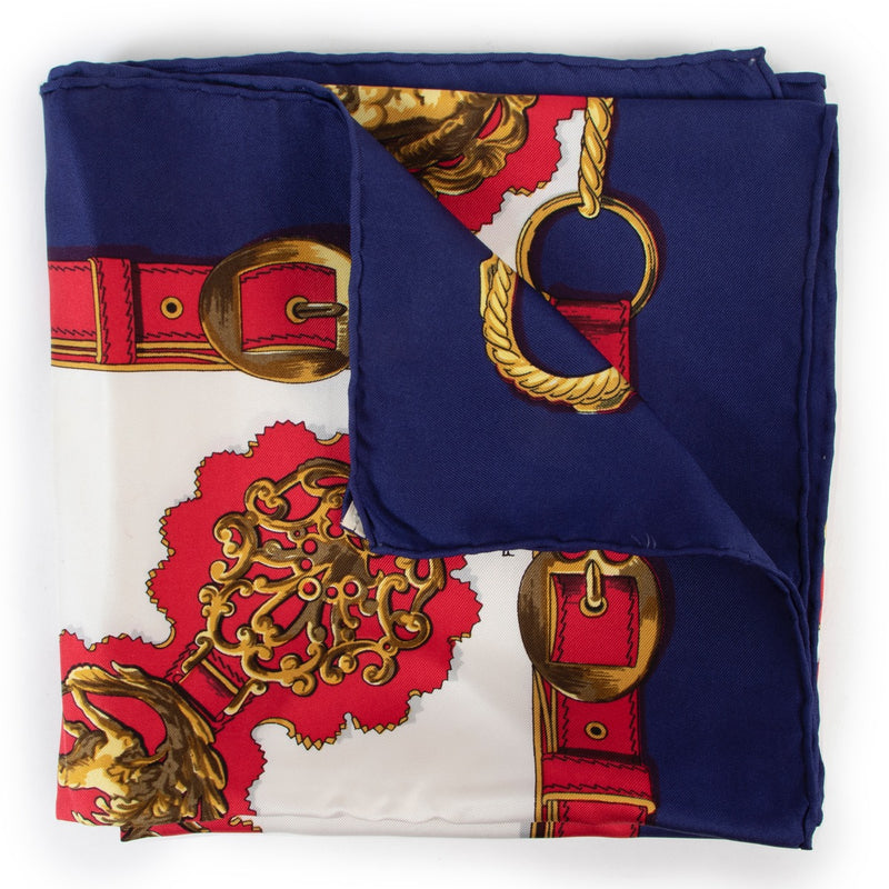 Shop safe online at Labellov in Antwerp this 100% authentic second hand Hermès Multicolor Silk Cuiveries Scarf