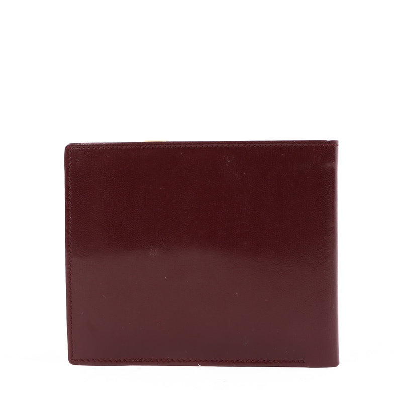 Cartier Burgundy Bi-fold Wallet