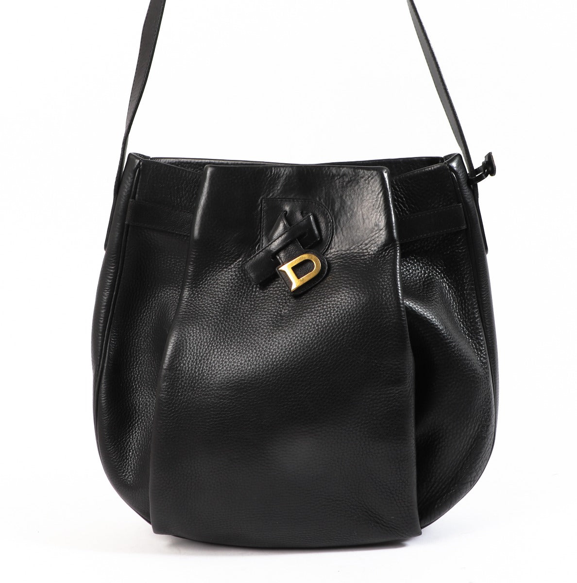 Delvaux Banniere Black Leather Vintage Crossbody Bag