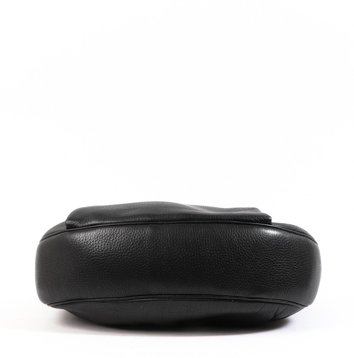 Sac bandoulière vintage en cuir noir Delvaux Banniere