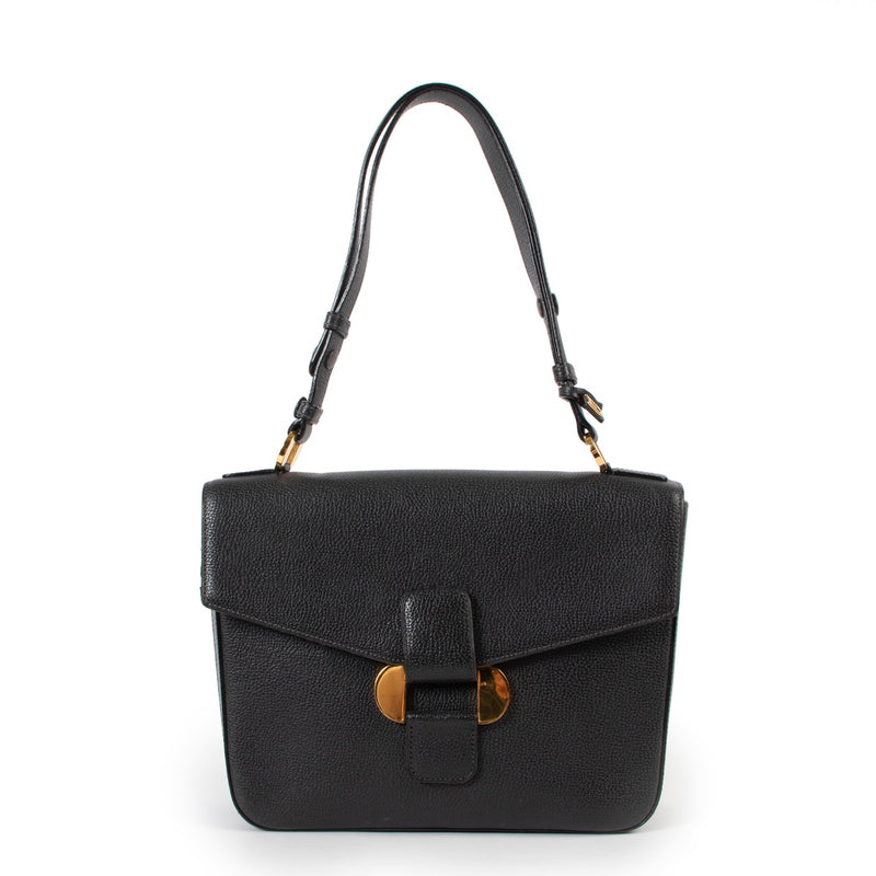 Shop safe online at Labellov in Antwerp this 100% authentic second hand Delvaux Dark Blue Shoulder Bag
