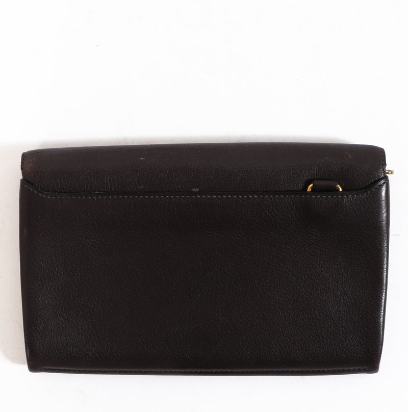 Delvaux Café Brown Loto Wallet