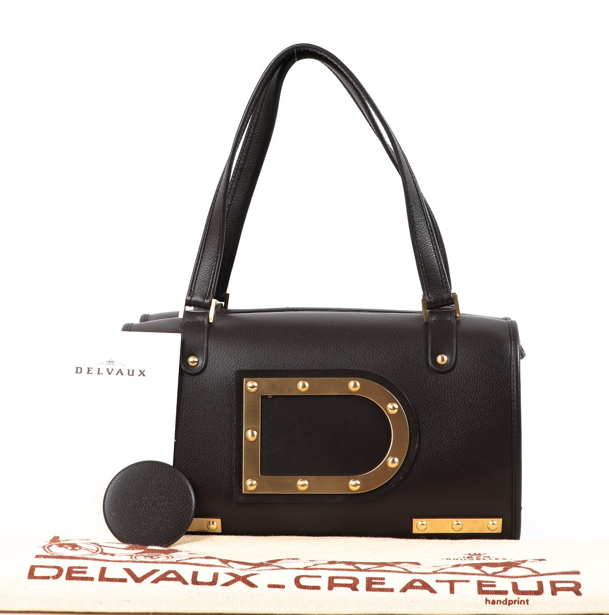 Buy an authentic second-hand Delvaux Astrid Café Jumping MM Top Handle Bag in very good condition at Labellov in Antwerp.