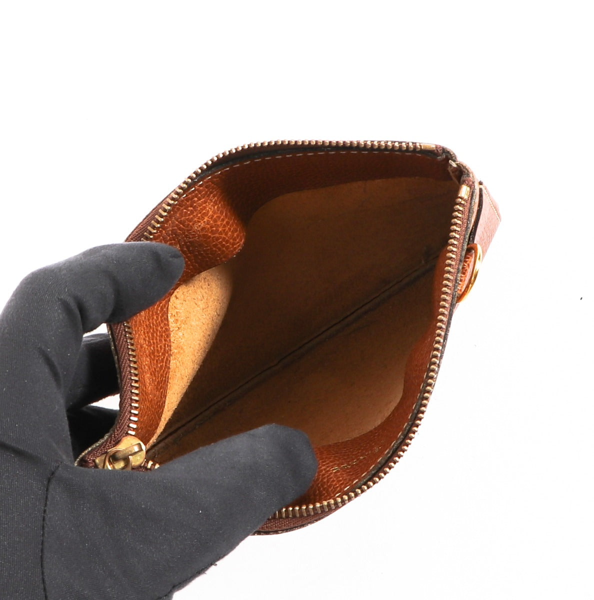 Delvaux Cognac Leather Pochette