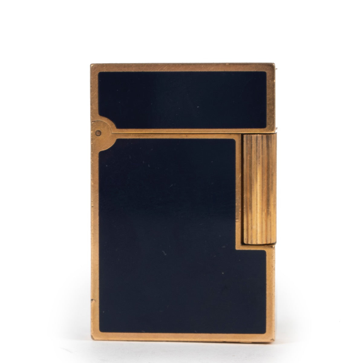 Shop safe online at Labellov in Antwerp this 100% authentic second hand Dupont Dark Blue Lighter