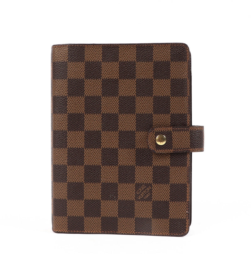 Louis Vuitton Damier Ebene Medium Ring Agenda Cover