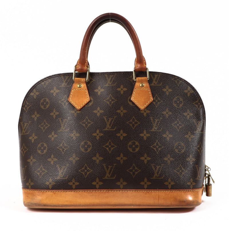 Buy an authentic second-hand Louis Vuitton Damier Ebene Canvas Alma PM Bag in very good condition at Labellov in Antwerp.