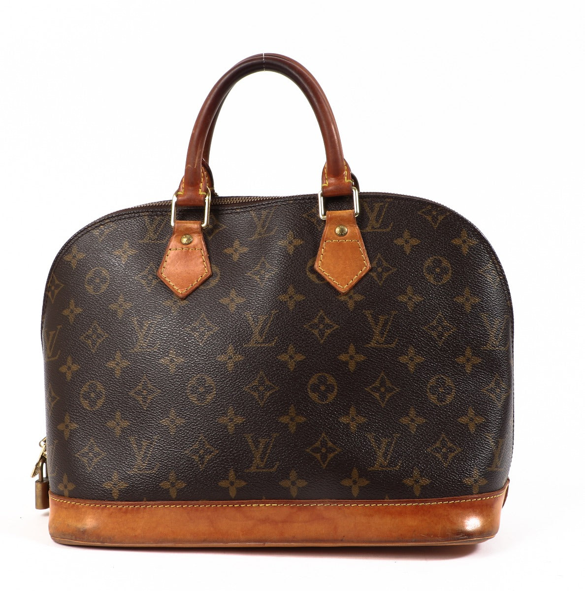 Buy an authentic second-hand Louis Vuitton Damier Ebene Canvas Alma PM Bag in very good condition at Labellov in Antwerp.