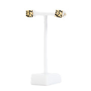 Shop safe online at Labellov in Antwerp, Brussels and Knokke this 100% authentic second hand Chanel Yellow Square Stud Earrings