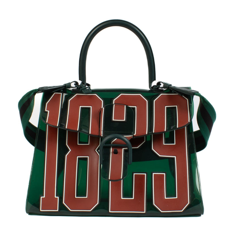 Shop safe online at Labellov in Antwerp, Brussels and Knokke this 100% authentic second hand Delvaux Green Vinyl Le Hero 1819 Limited Edition Brillant Bag