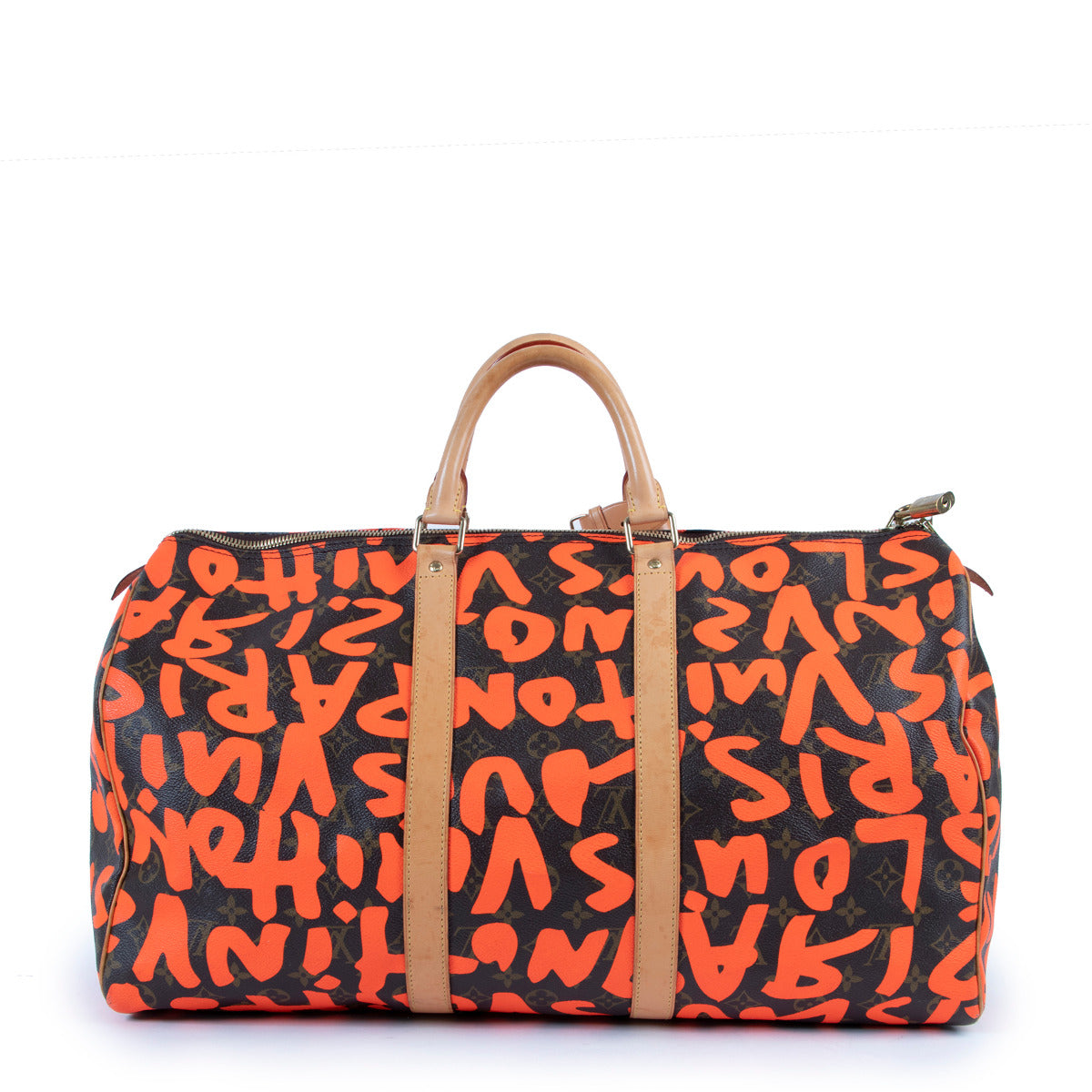 Louis Vuitton Stephen Sprouse Keepall 50 Monogram Graffiti Orange