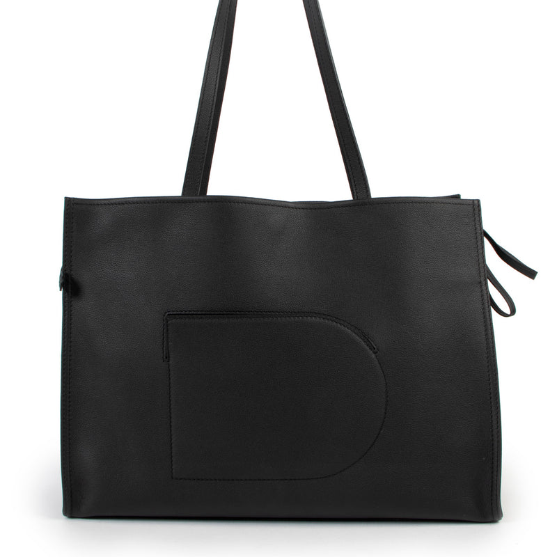 Delvaux Black Rodeo Calf Tote Shoulder bag