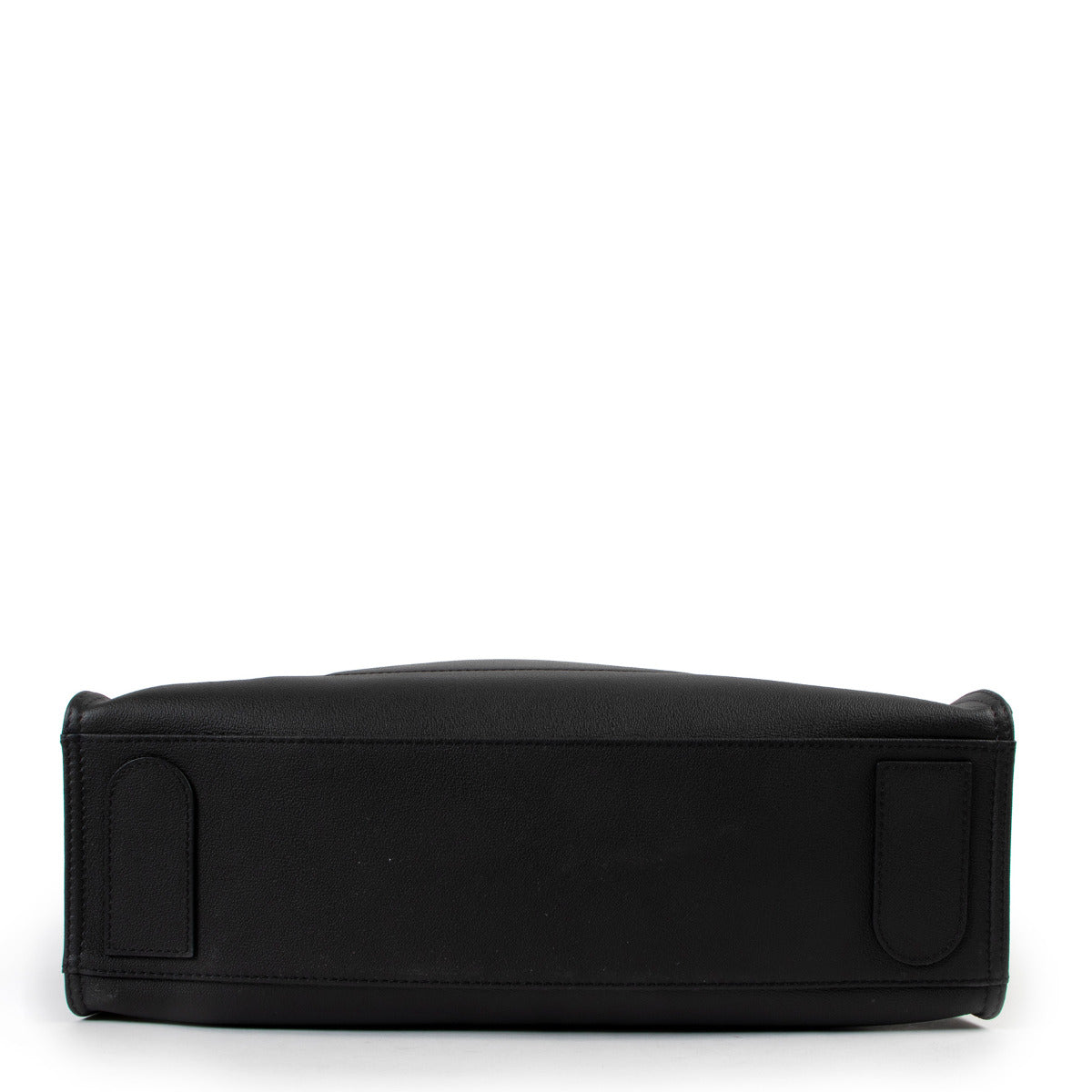 Sac cabas porté épaule Delvaux en veau Rodeo noir