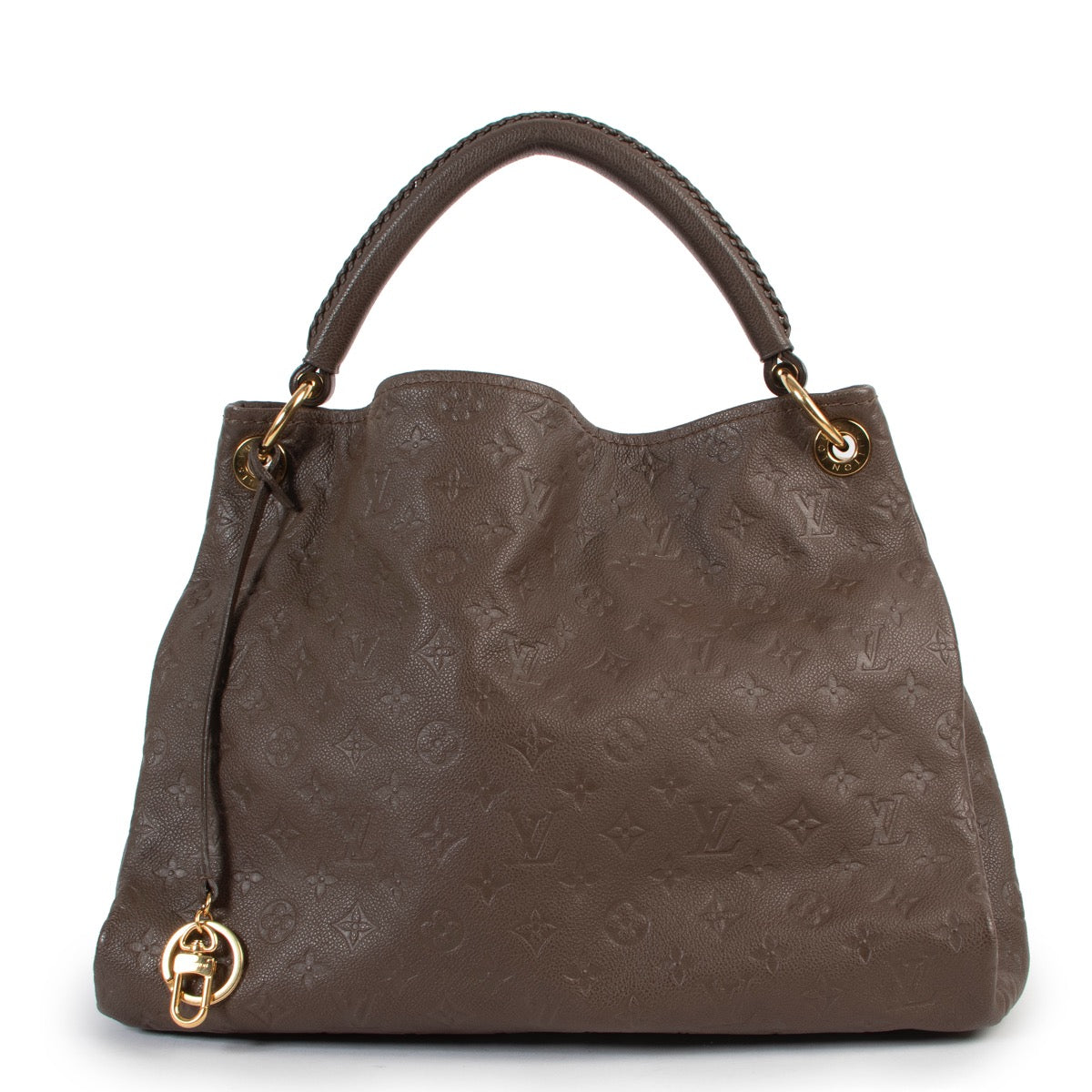 Shop safe online at Labellov in Antwerp this 100% authentic second hand Louis Vuitton Taupe Monogram Empreinte Leather MM Artsy in very good condition.