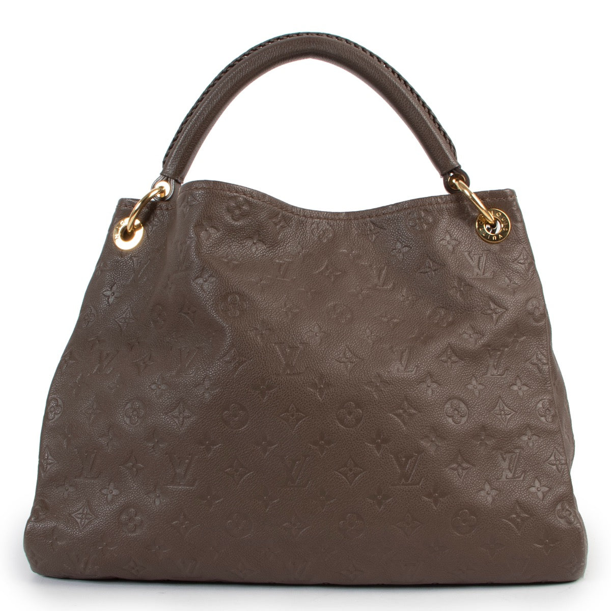 Shop safe online at Labellov in Antwerp this 100% authentic second hand Louis Vuitton Taupe Monogram Empreinte Leather MM Artsy in very good condition.