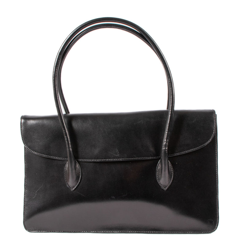 Alaïa Black Leather Top Handle Bag