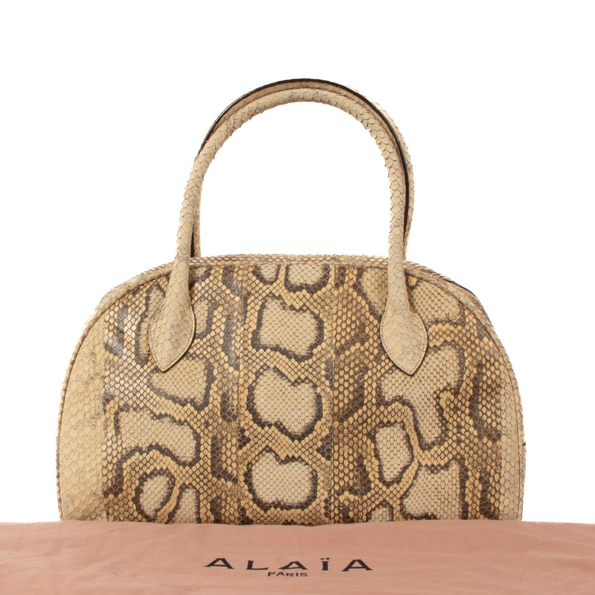 shop 100% authentic second hand Alaïa Python Bowler Bag on Labellov.com