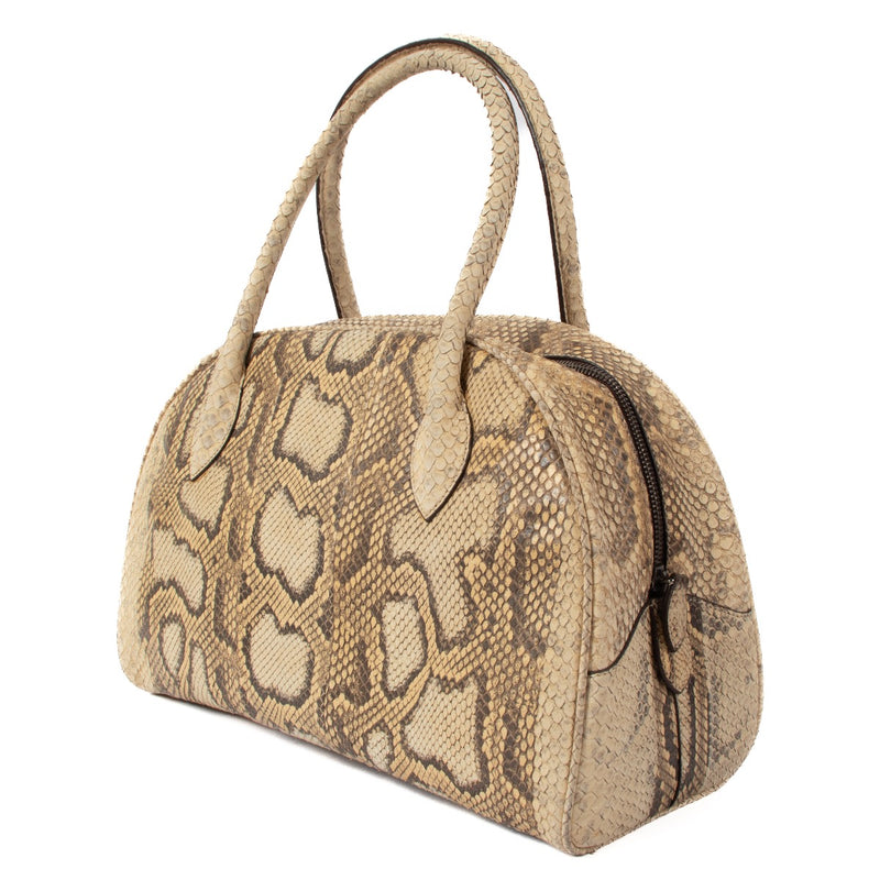 shop 100% authentic second hand Alaïa Python Bowler Bag on Labellov.com